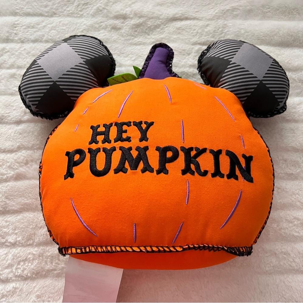 Mickey Pumpkin Pillow - Picture 2 of 3